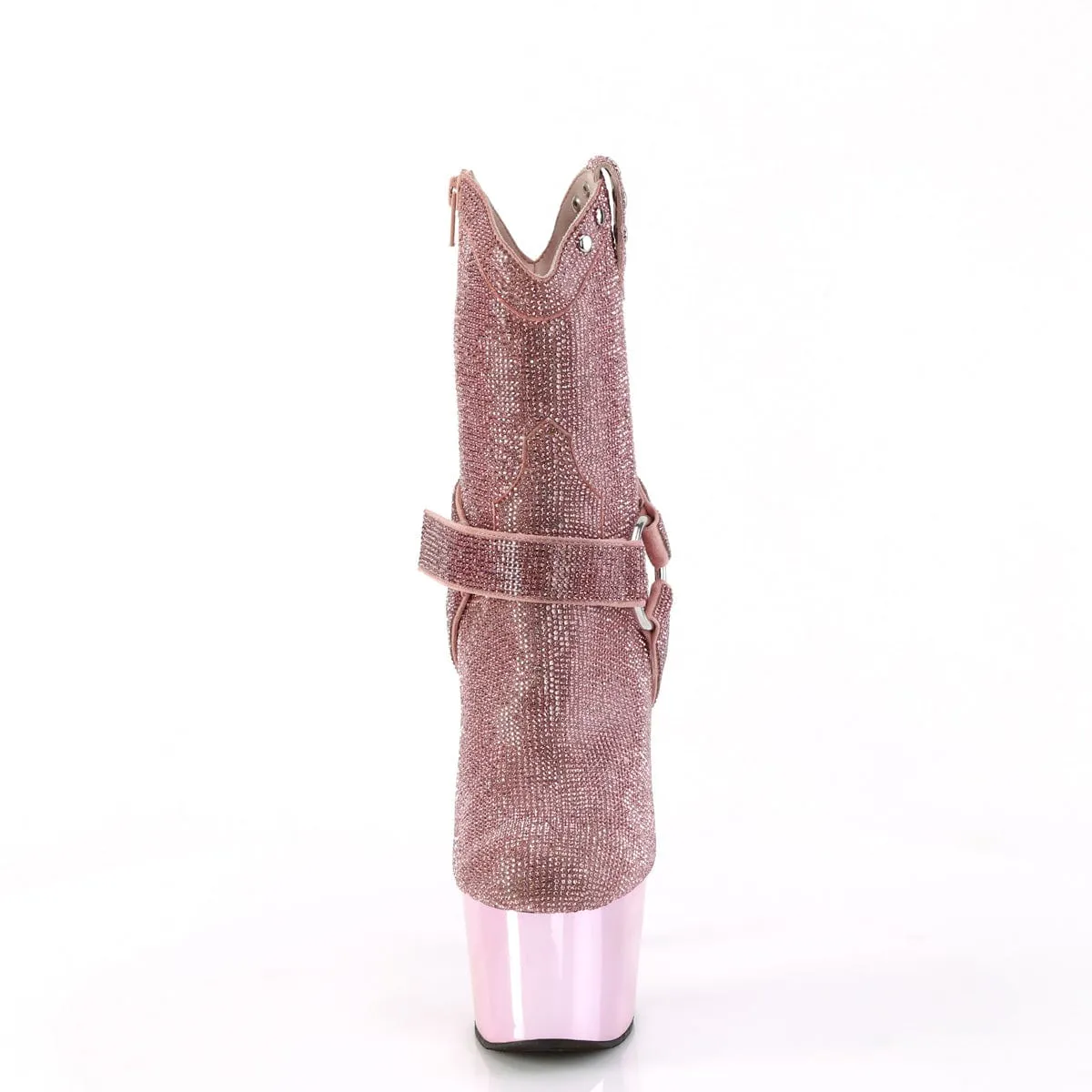 ADORE-1029CHRS Baby Pink Rhinestones/Baby Pink Chrome