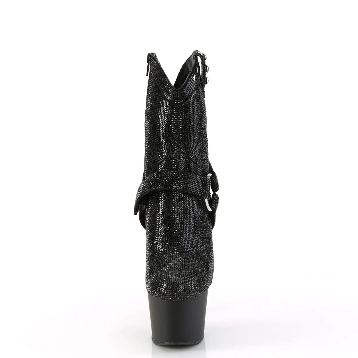 ADORE-1029RS Black Rhinestones/Black Matte