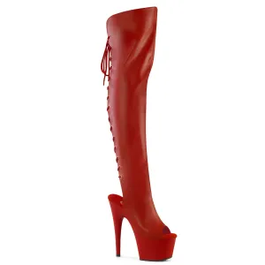 ADORE-3019 Red Faux Leather/Red Matte