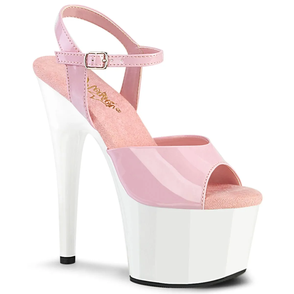 ADORE-709 Baby Pink Patent/White