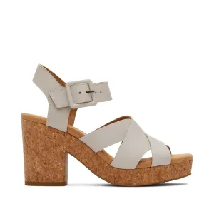 Ava Putty Leather Platform Sandal