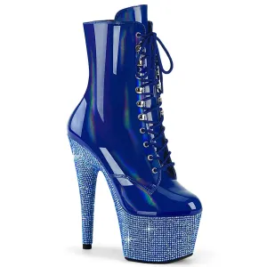 BEJEWELED-1020-7 Blue Hologram Patent/Blue AB Rhinestones