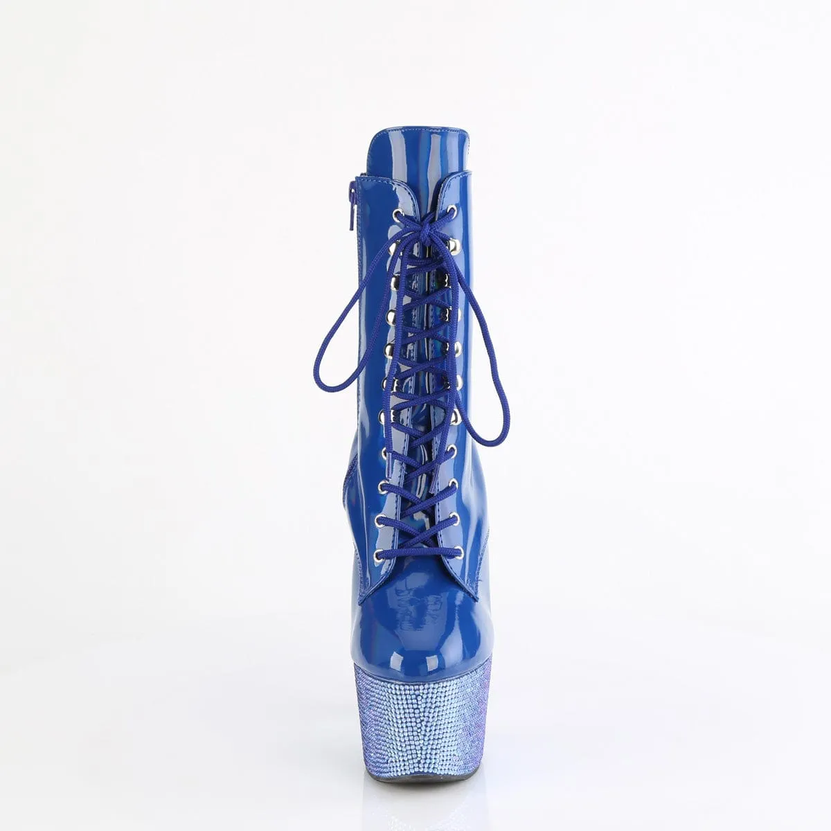 BEJEWELED-1020-7 Blue Hologram Patent/Blue AB Rhinestones
