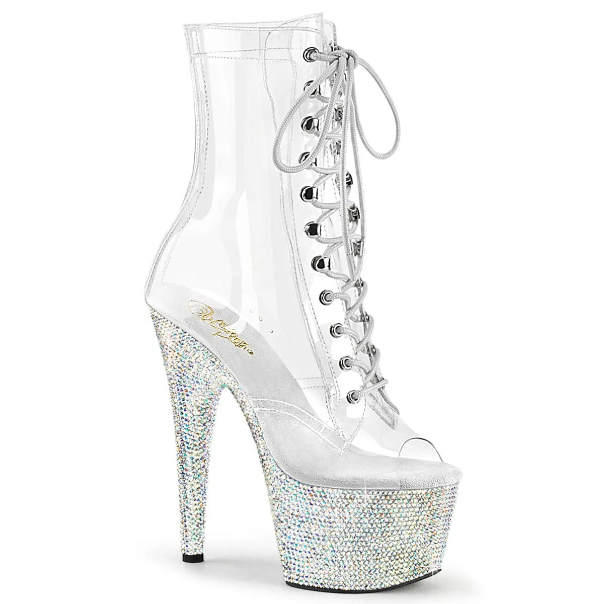 BEJEWELED-1021C-7 Clear-Rhinestones/Silver AB Rhinestones