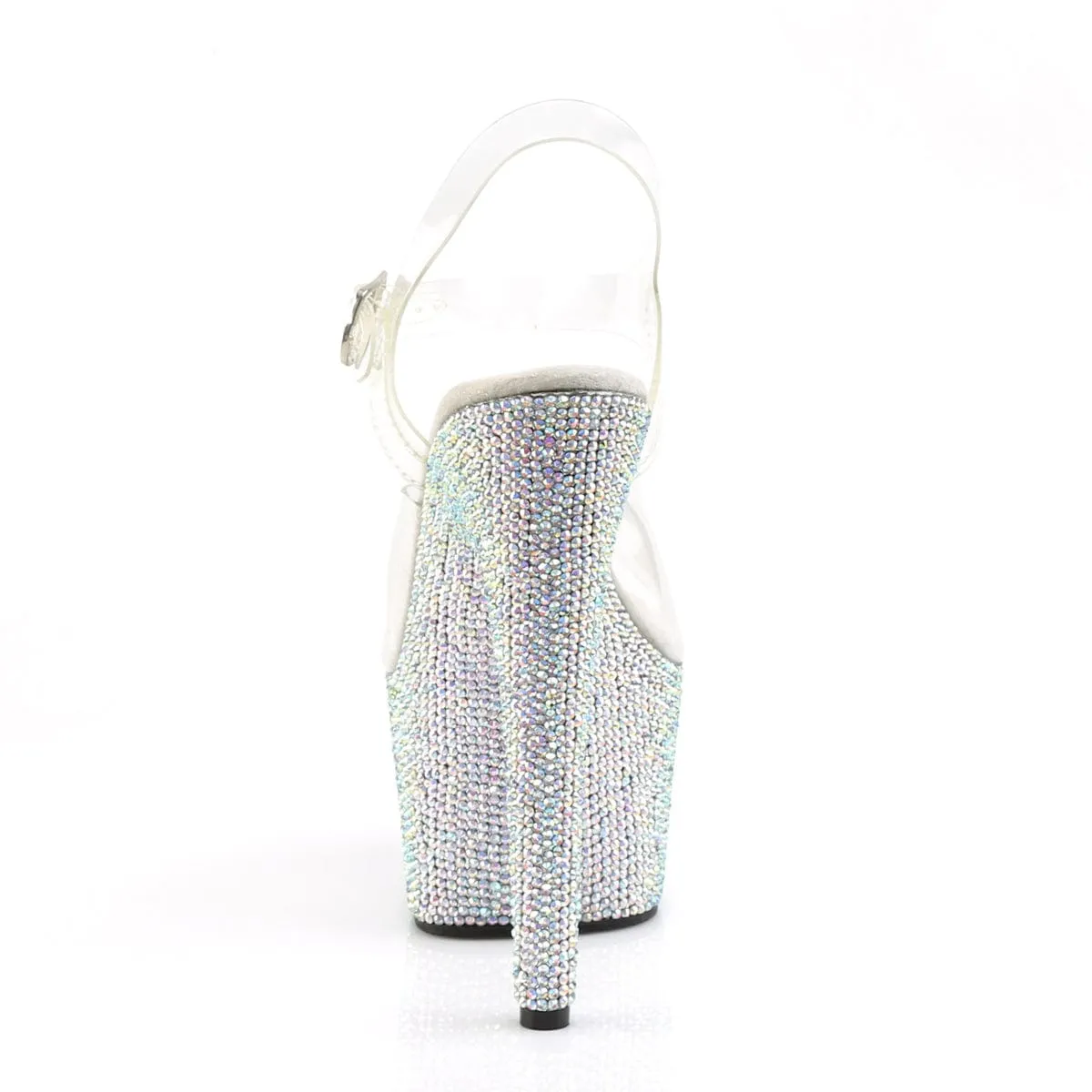 BEJEWELED-708DM Clear/Silver Multi Rhinestones