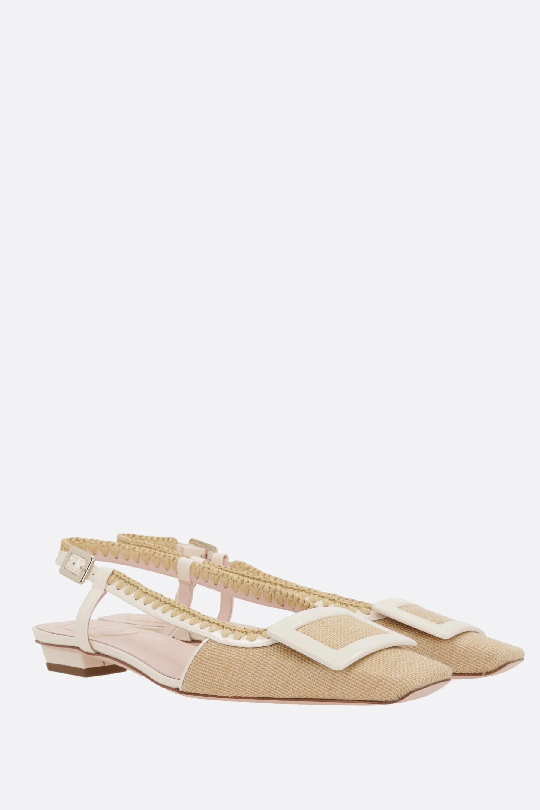 Belle Vivier slingbacks in canvas