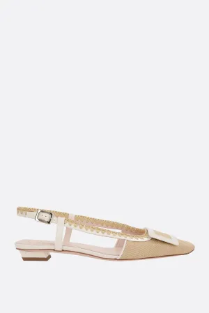 Belle Vivier slingbacks in canvas
