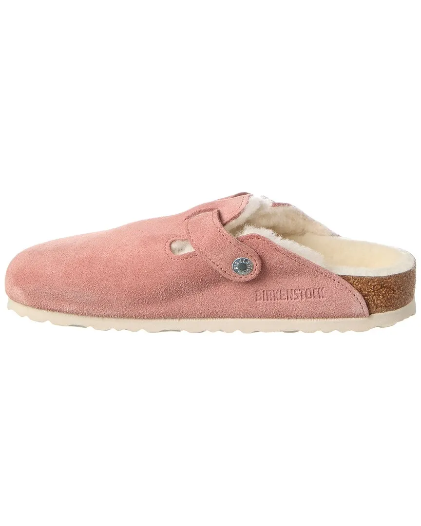 Birkenstock Boston VL Narrow Suede & Shearling Clog