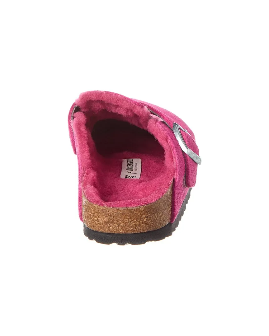 Birkenstock Boston VL Narrow Suede & Shearling Clog