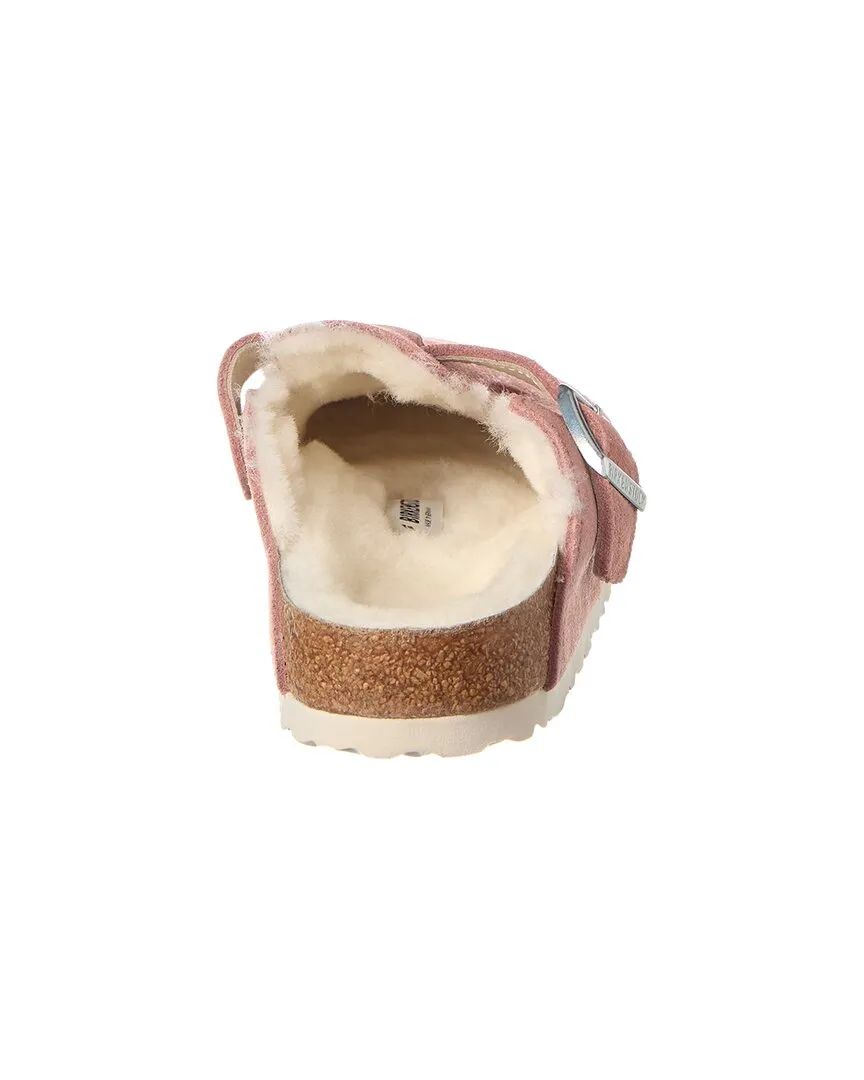 Birkenstock Boston VL Narrow Suede & Shearling Clog