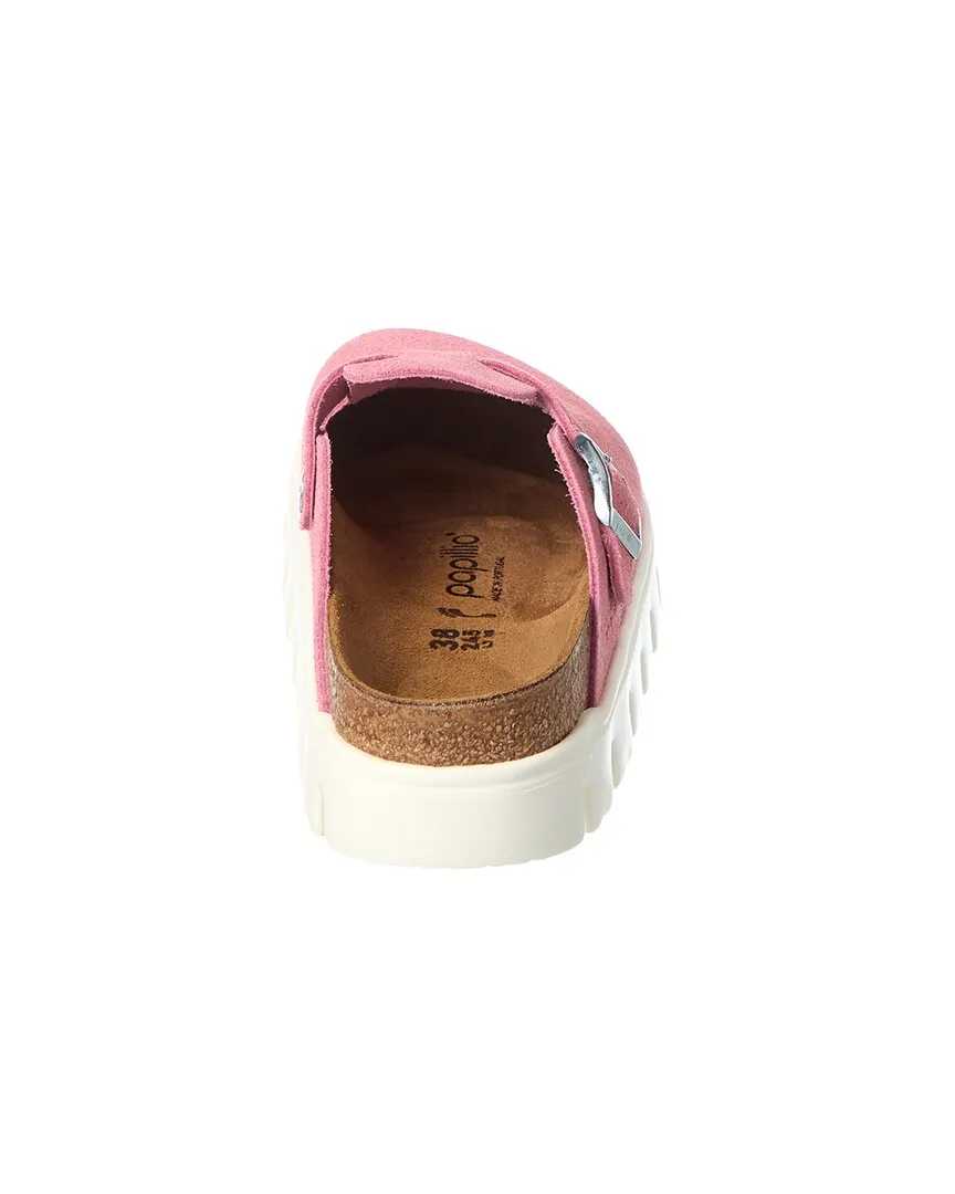 Birkenstock Papillo Boston Chunky Narrow Suede Clog