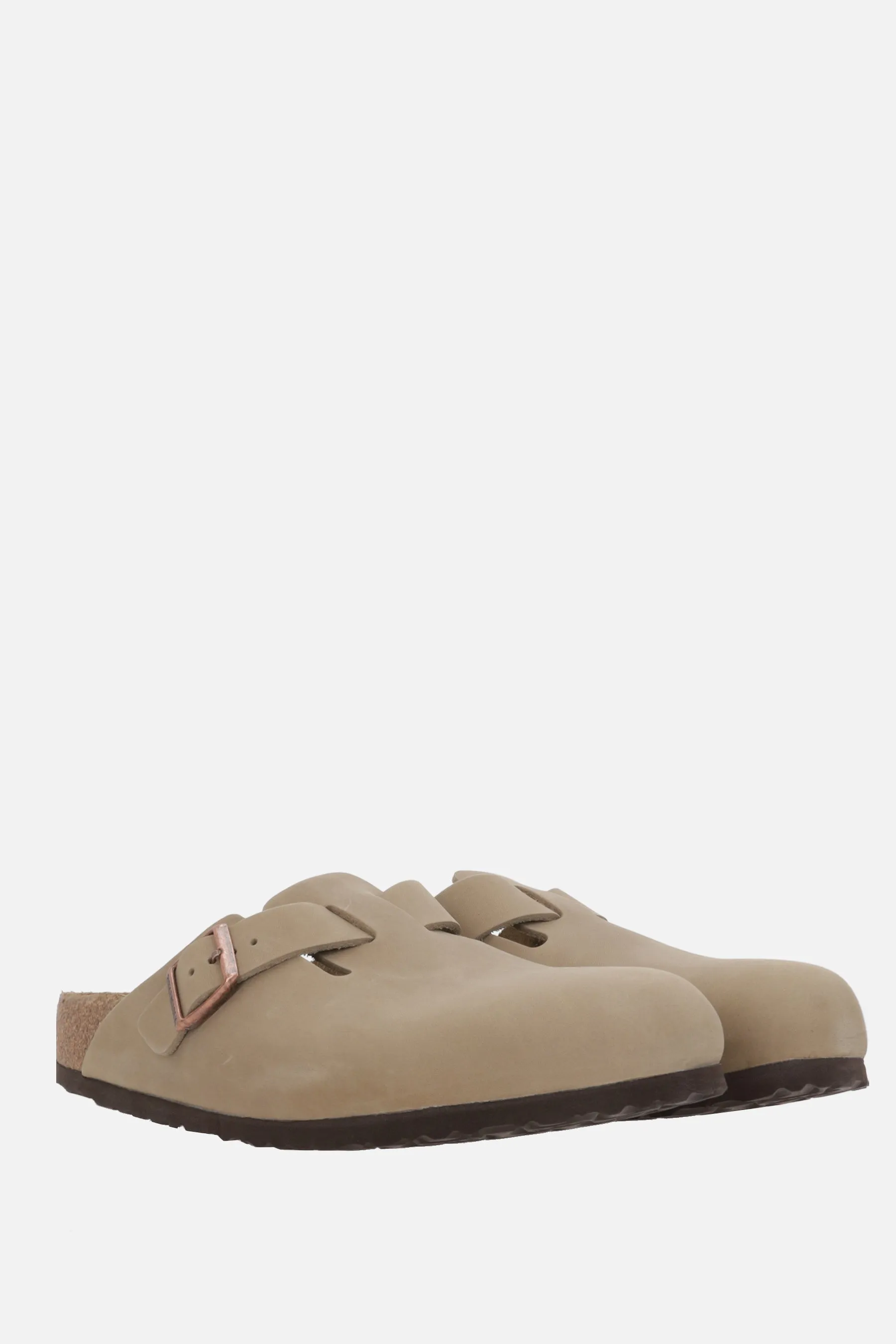 Boston BS nubuck flat mules (Narrow Fit)