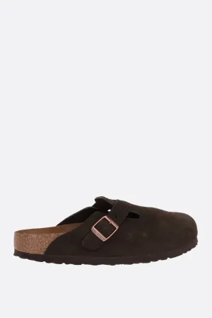Boston BS suede flat mules (Narrow Fit)