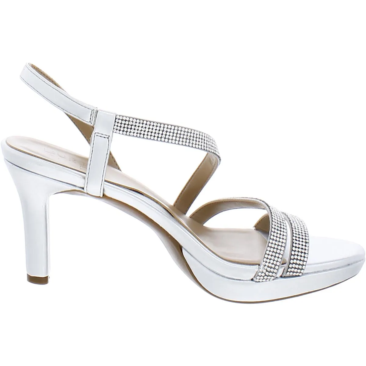 Brenta2 Womens Rhinestone Platforms Strappy Sandals