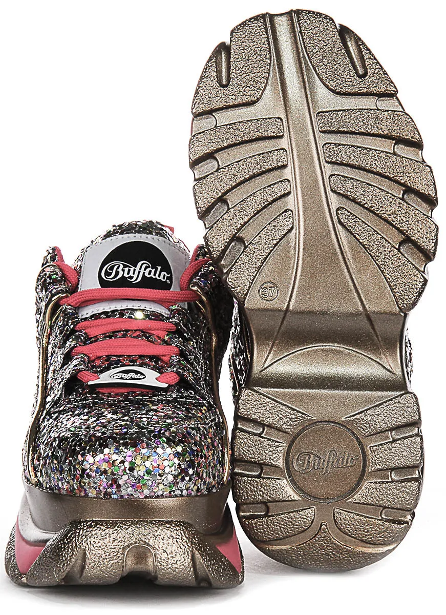 Buffalo 1339-14 2.0 In Silver Glitter For Women Shoes Buffalo