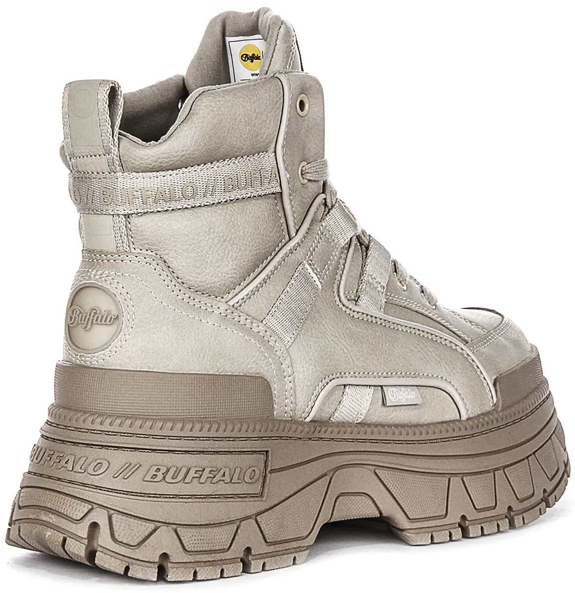 Buffalo Fushion Hybrid Mid In Cream For Women Shoes Buffalo