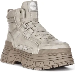 Buffalo Fushion Hybrid Mid In Cream For Women Shoes Buffalo