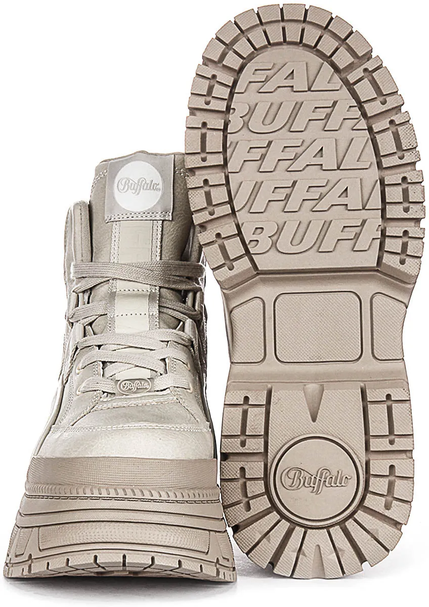 Buffalo Fushion Hybrid Mid In Cream For Women Shoes Buffalo