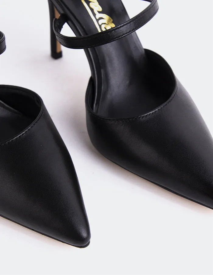 Celandine Black Leather