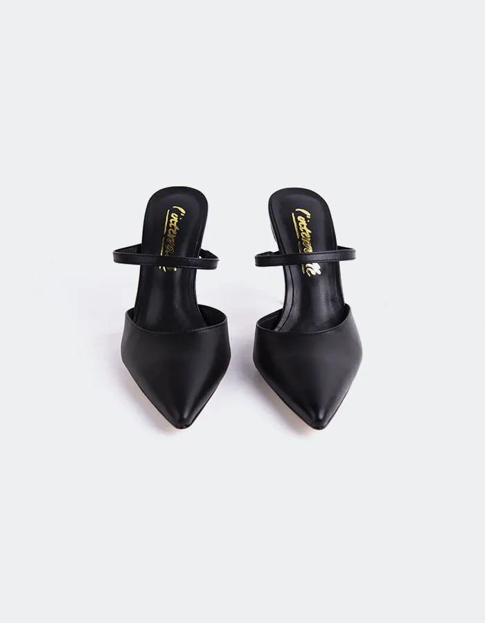 Celandine Black Leather