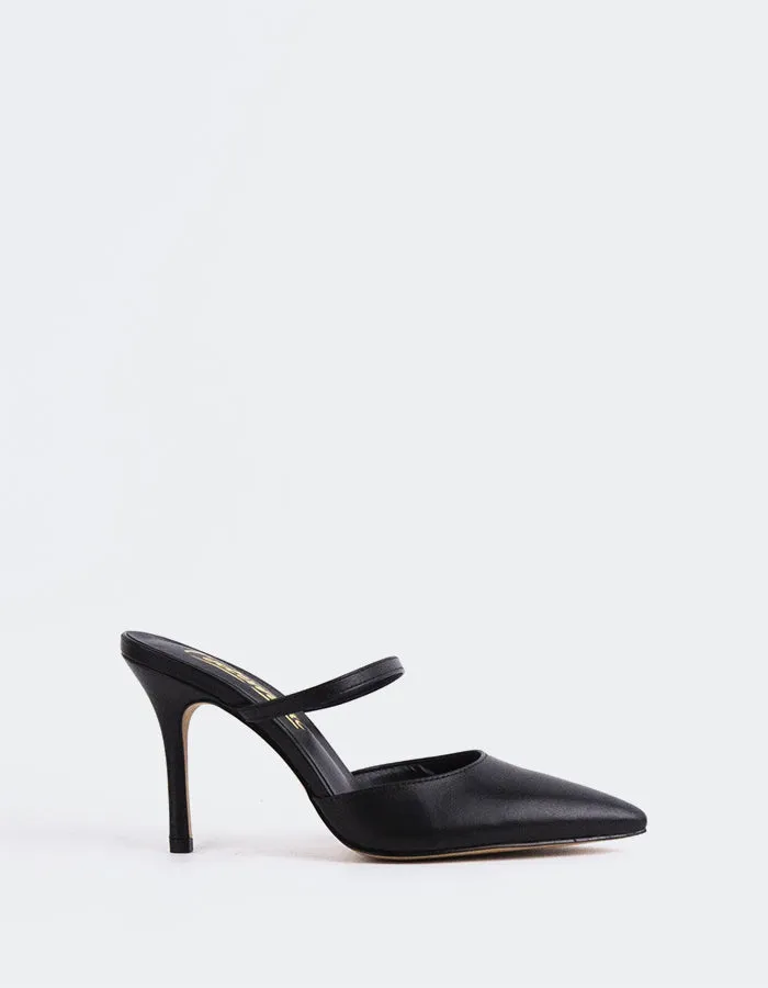 Celandine Black Leather