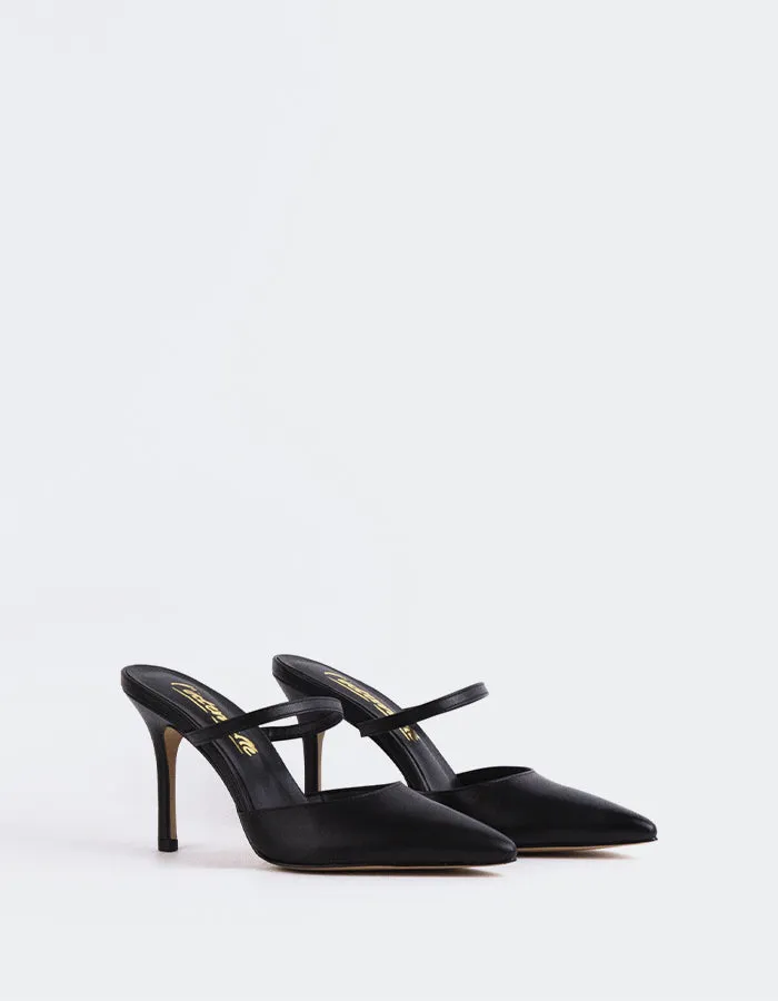 Celandine Black Leather