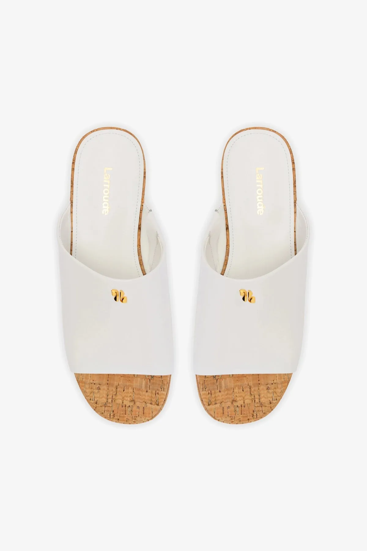 Charli Mule In White Leather