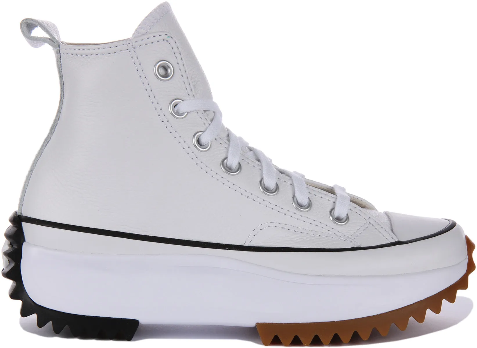 Converse A04293C In White Leather Gum Sole Shoes Converse