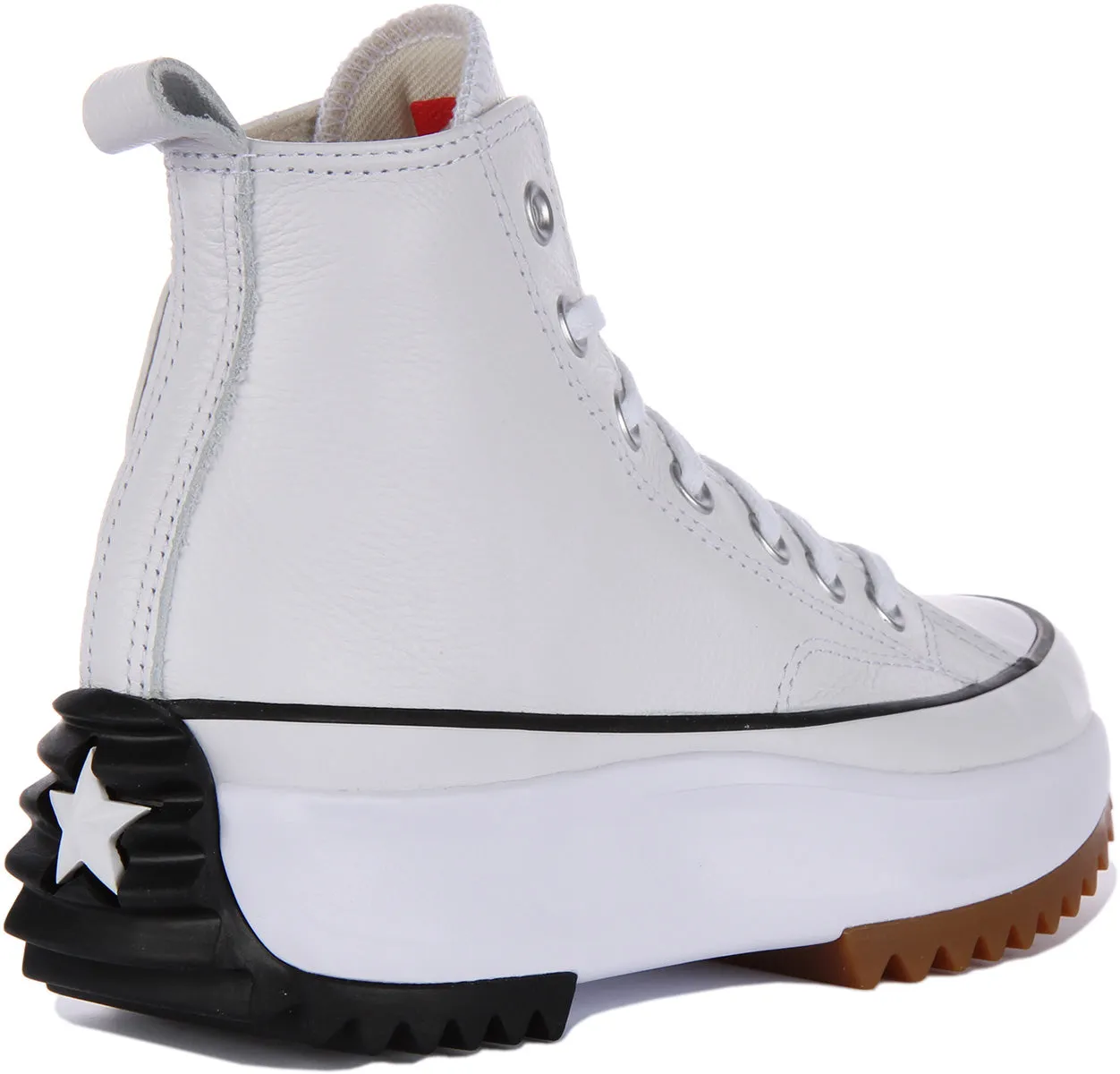Converse A04293C In White Leather Gum Sole Shoes Converse