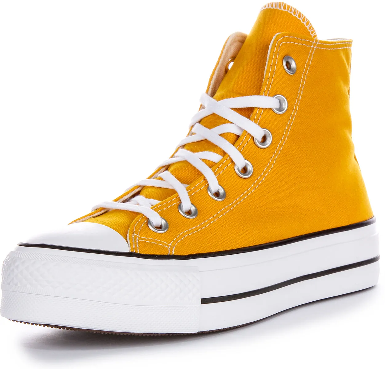 Converse All Star Lift Hi A06506C In Yellow For Women Shoes Converse