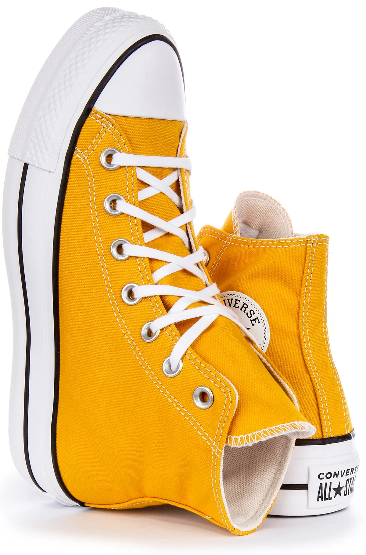 Converse All Star Lift Hi A06506C In Yellow For Women Shoes Converse