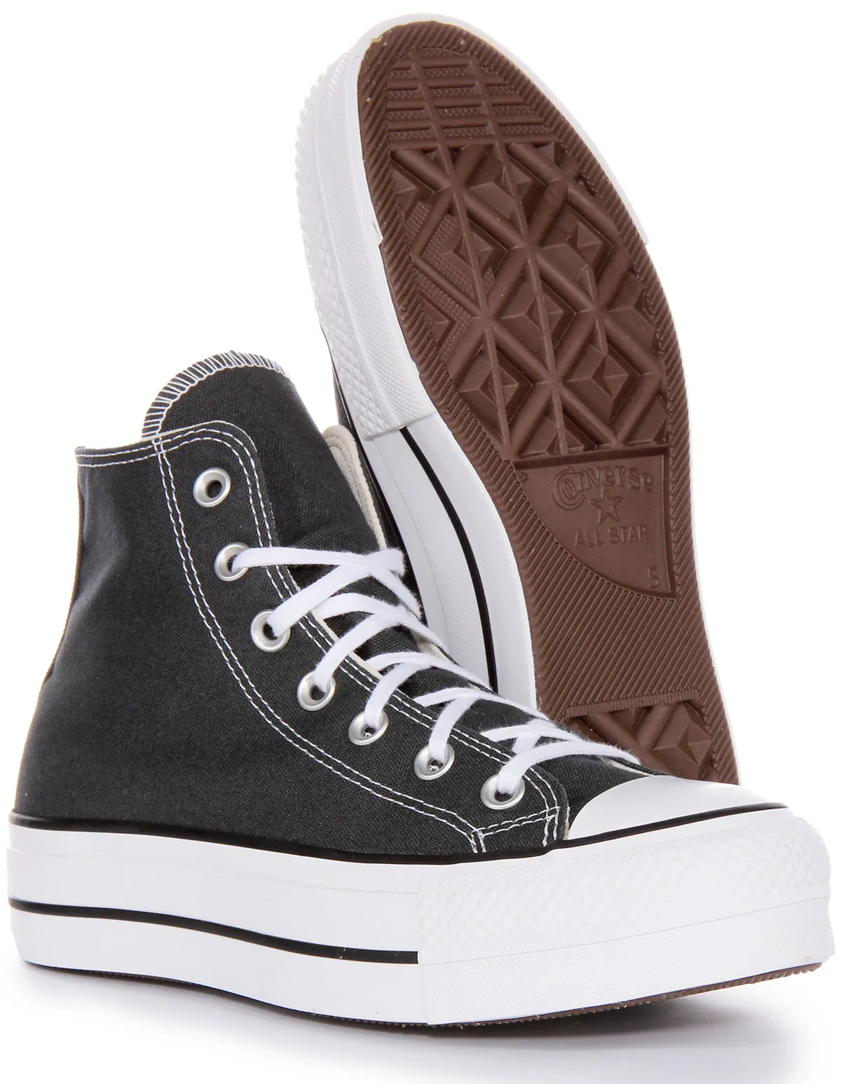 Converse All Star Lift In Dark Pine Shoes Converse