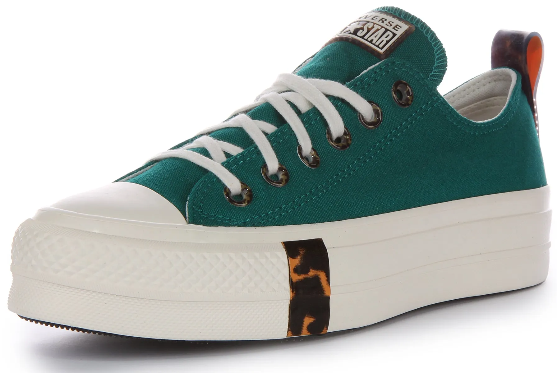 Converse All Star Lift Platform Tortoise A05288C In Teal Shoes Converse