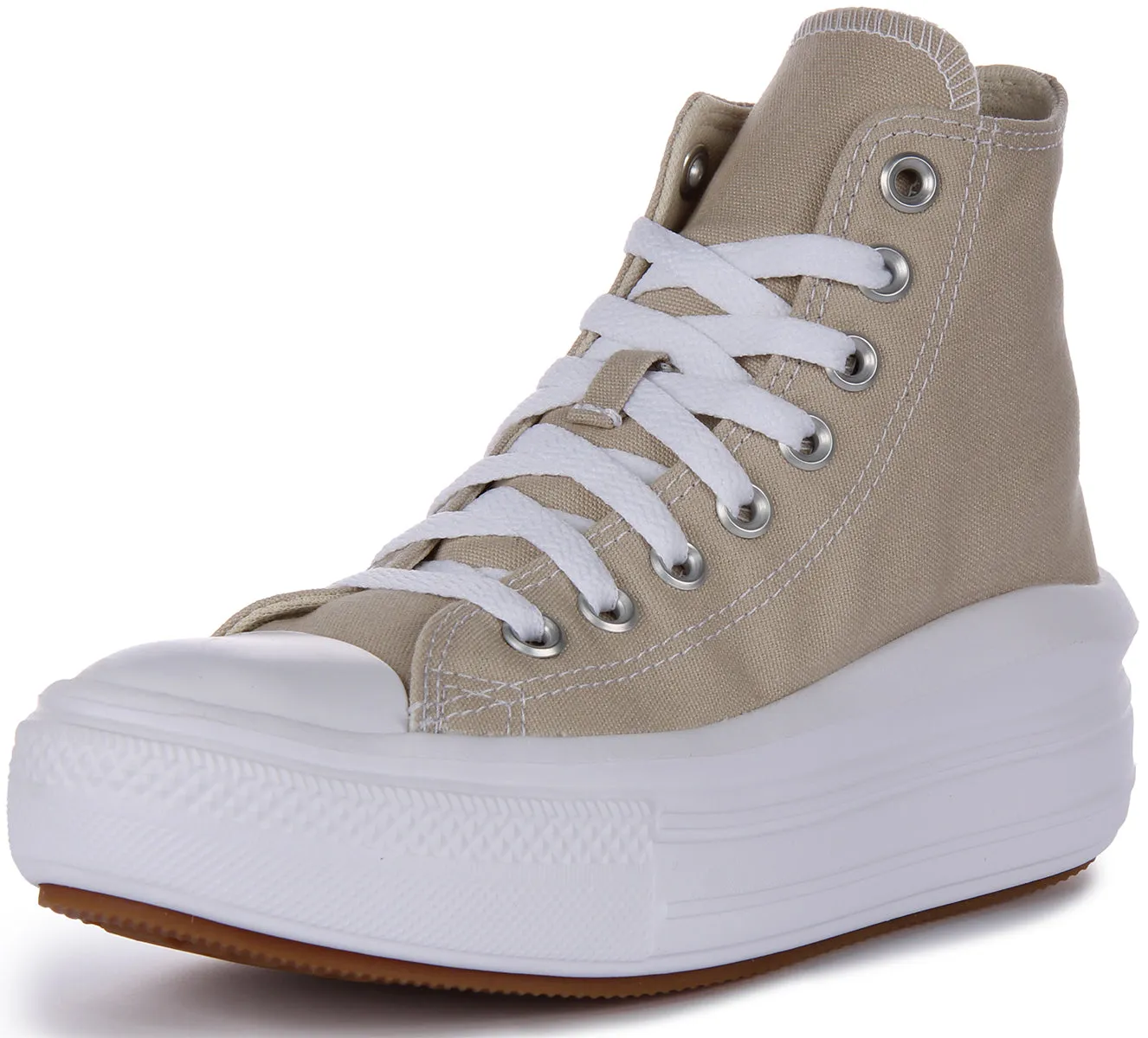 Converse All Star Move A04365C In Stone Platform Shoes Converse