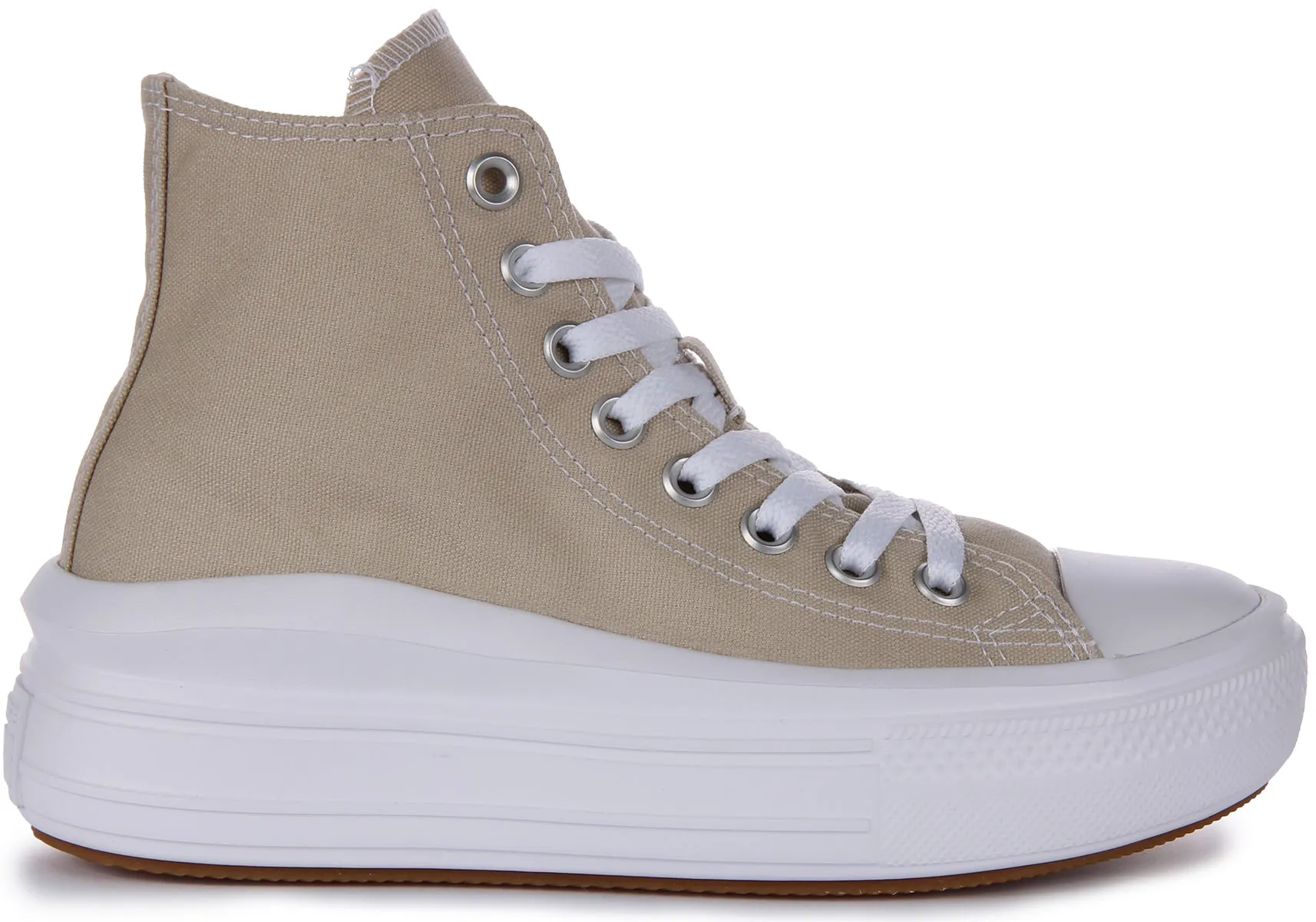 Converse All Star Move A04365C In Stone Platform Shoes Converse