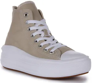 Converse All Star Move A04365C In Stone Platform Shoes Converse