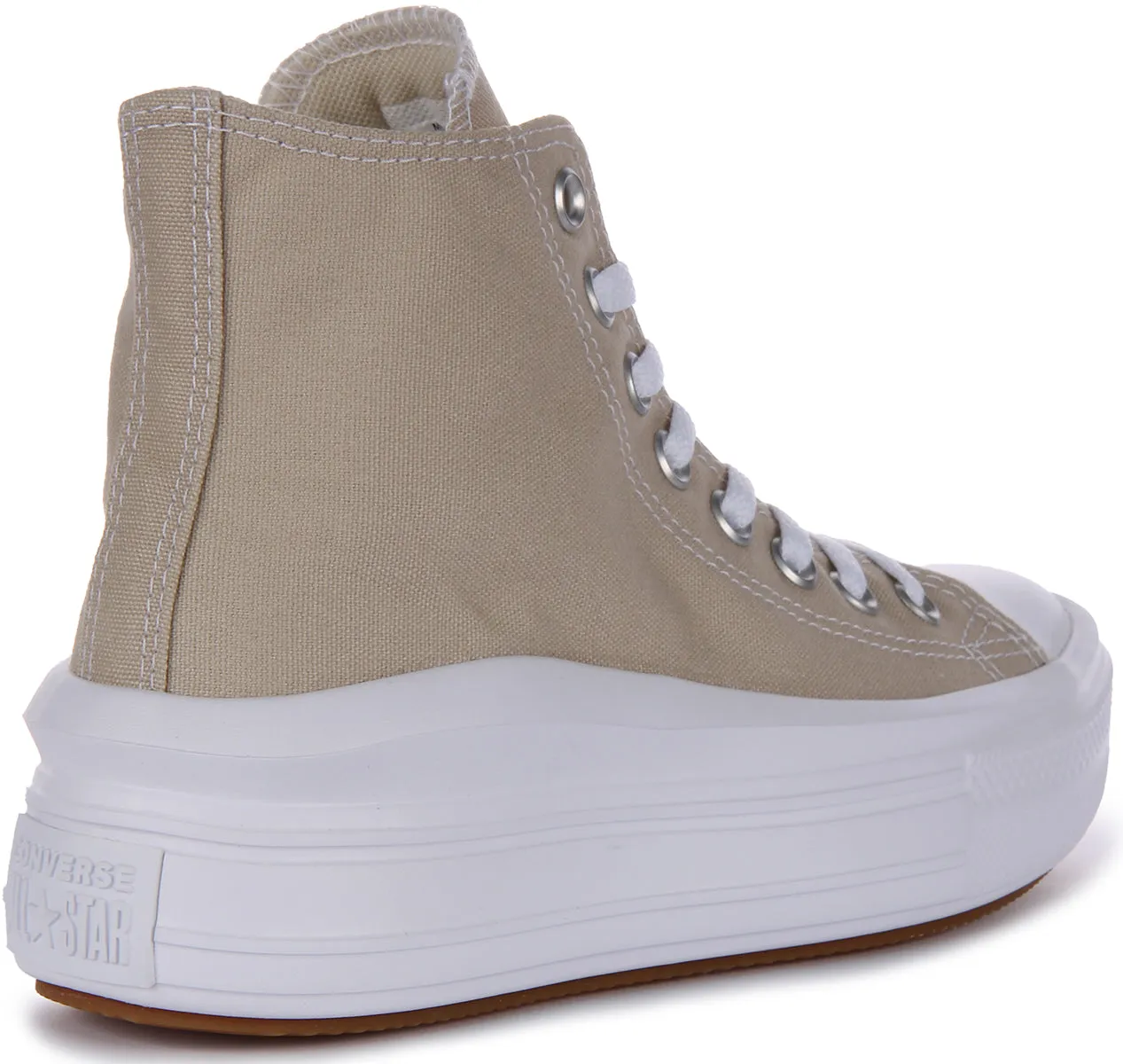 Converse All Star Move A04365C In Stone Platform Shoes Converse
