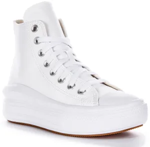 Converse All Star Move Hi A04295C In White For Women Shoes Converse