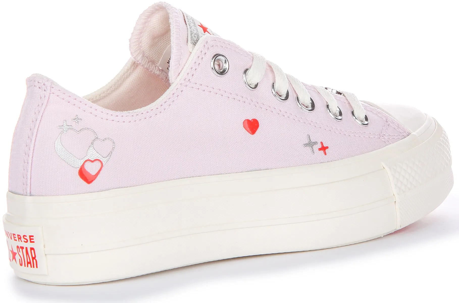 Converse Chuck Taylor Lift Low A09115C In Lilac | Hearts Shoes Converse