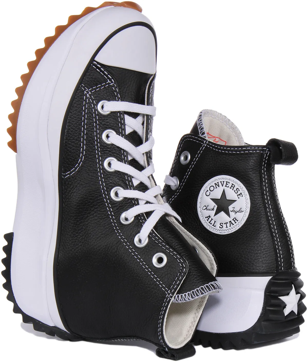 Converse Runstar Hike Platform Hi A04292C In Black White Shoes Converse