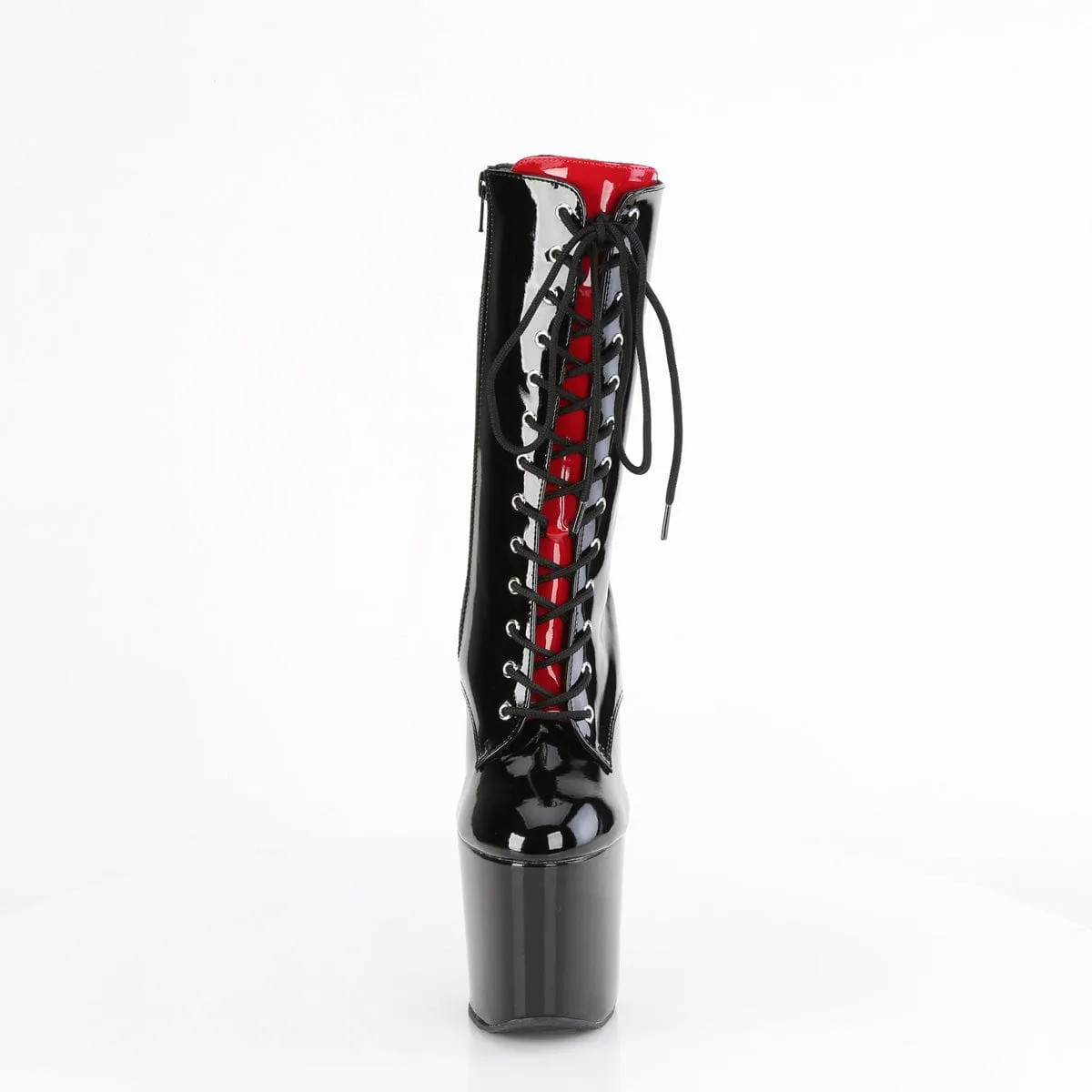 CRAZE-1040FH Black-Red Patent/Black Red