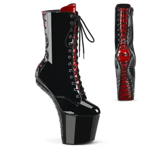 CRAZE-1040FH Black-Red Patent/Black Red