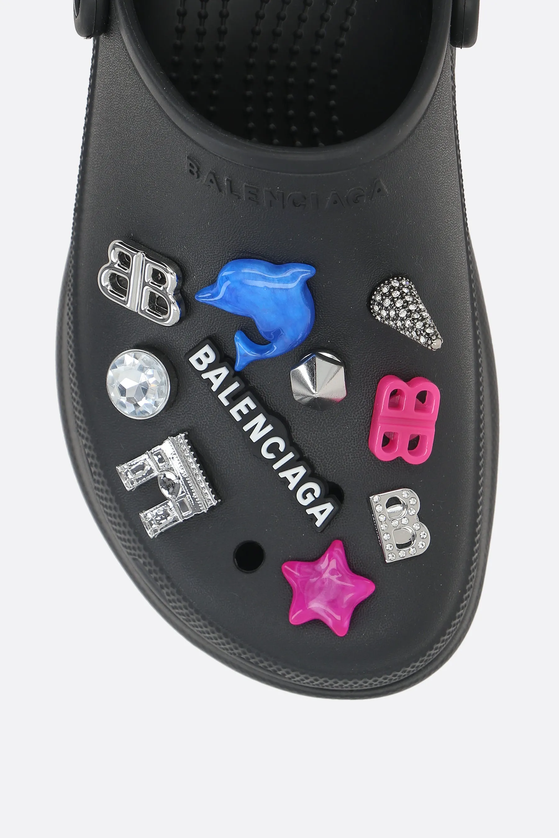 Crocs™ Jibbitz™ mules in rubber with charms