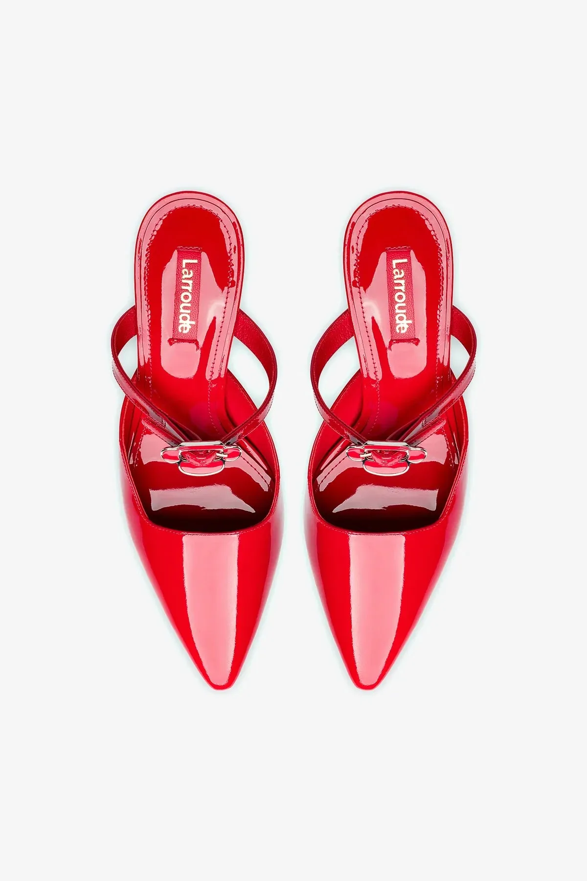 Daisy Pump In Scarlet Patent Leather