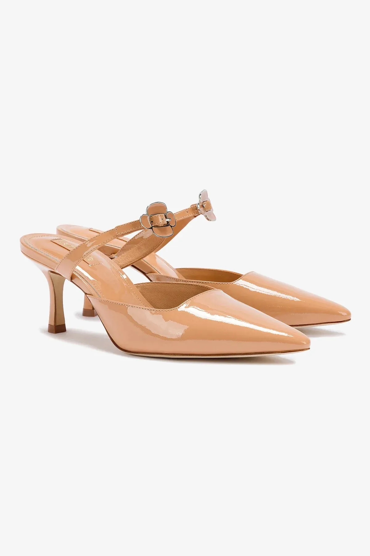 Daisy Pump In Tan Patent Leather