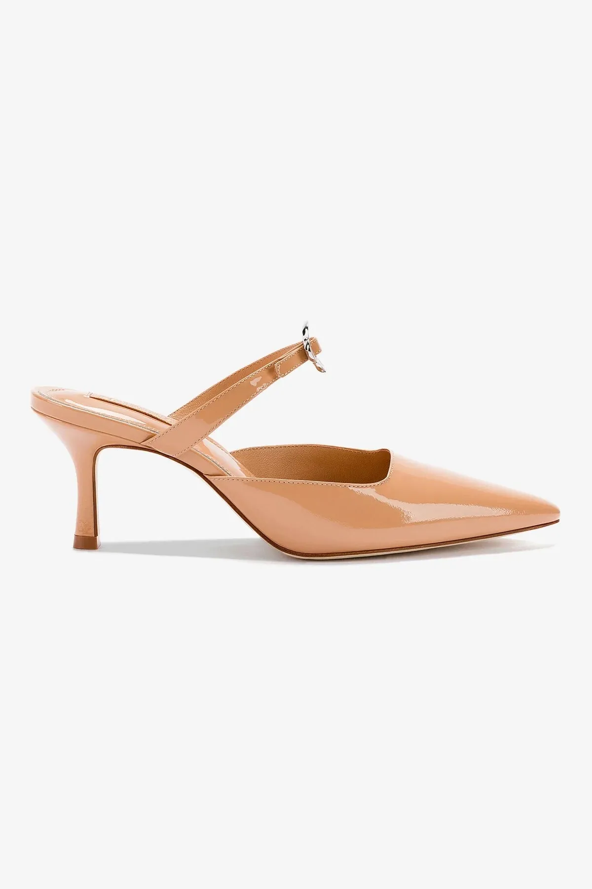 Daisy Pump In Tan Patent Leather