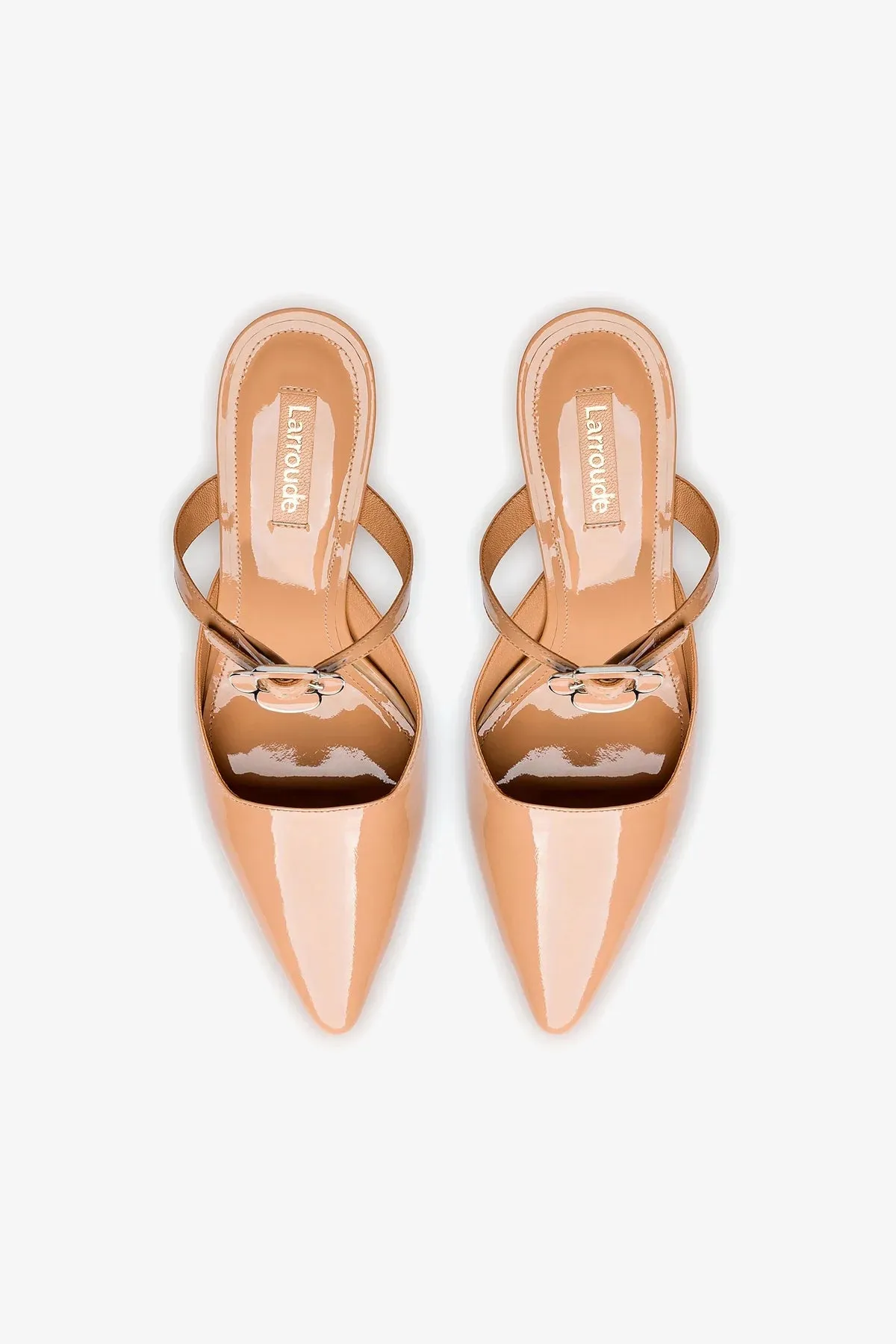Daisy Pump In Tan Patent Leather