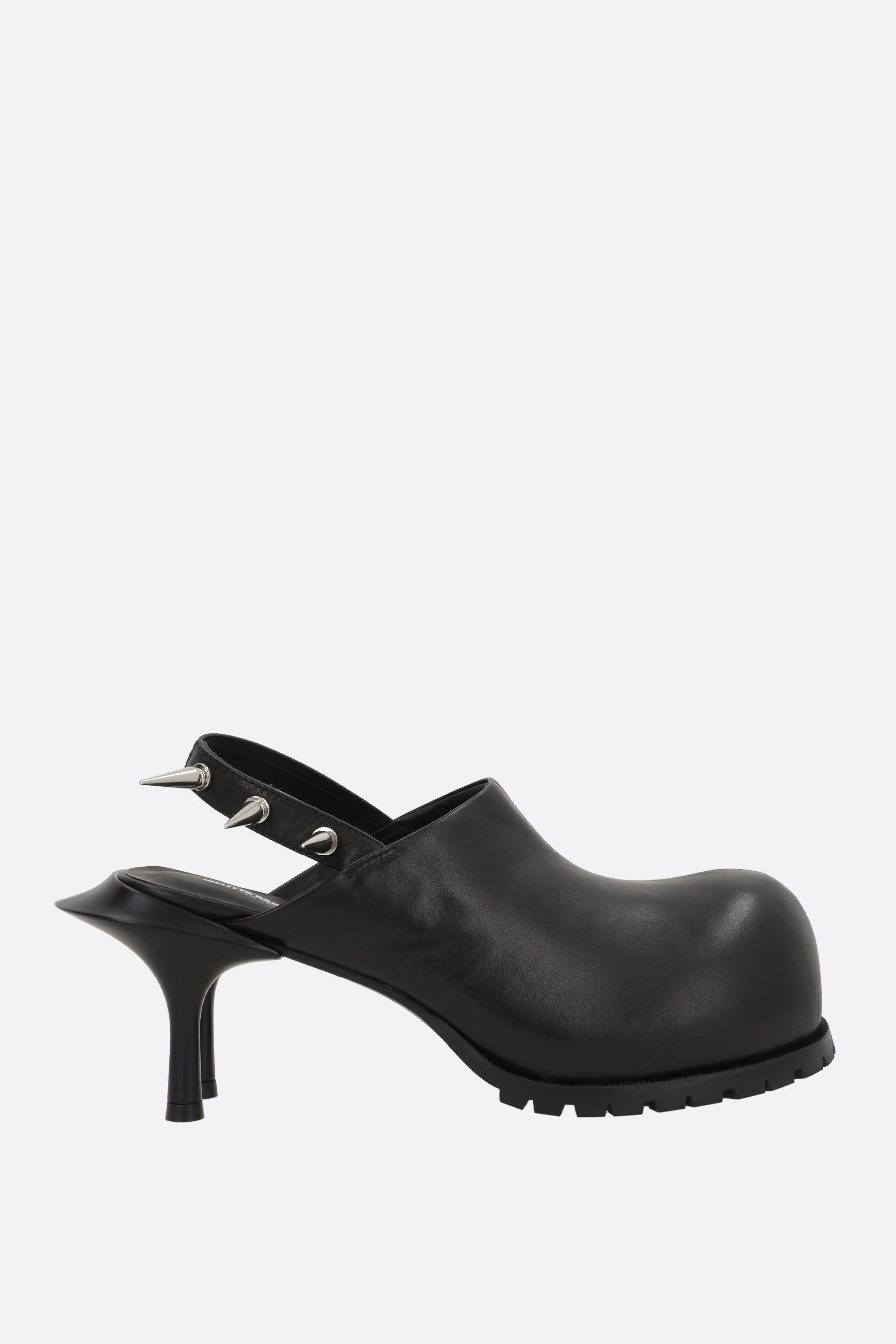 double heel slingbacks in nappa