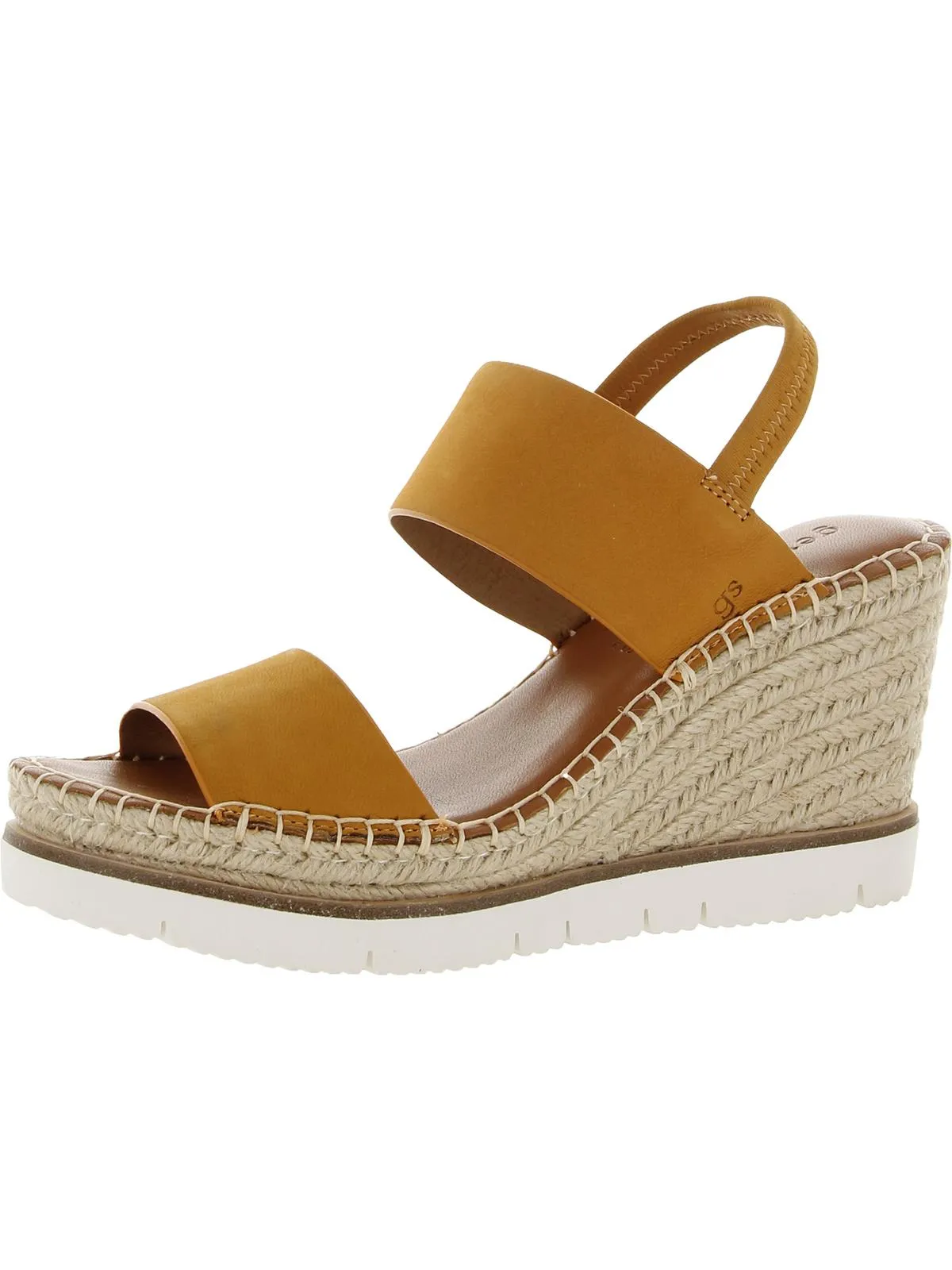 Elyssa Two-Band Womens Padded Insole Platforms Espadrilles
