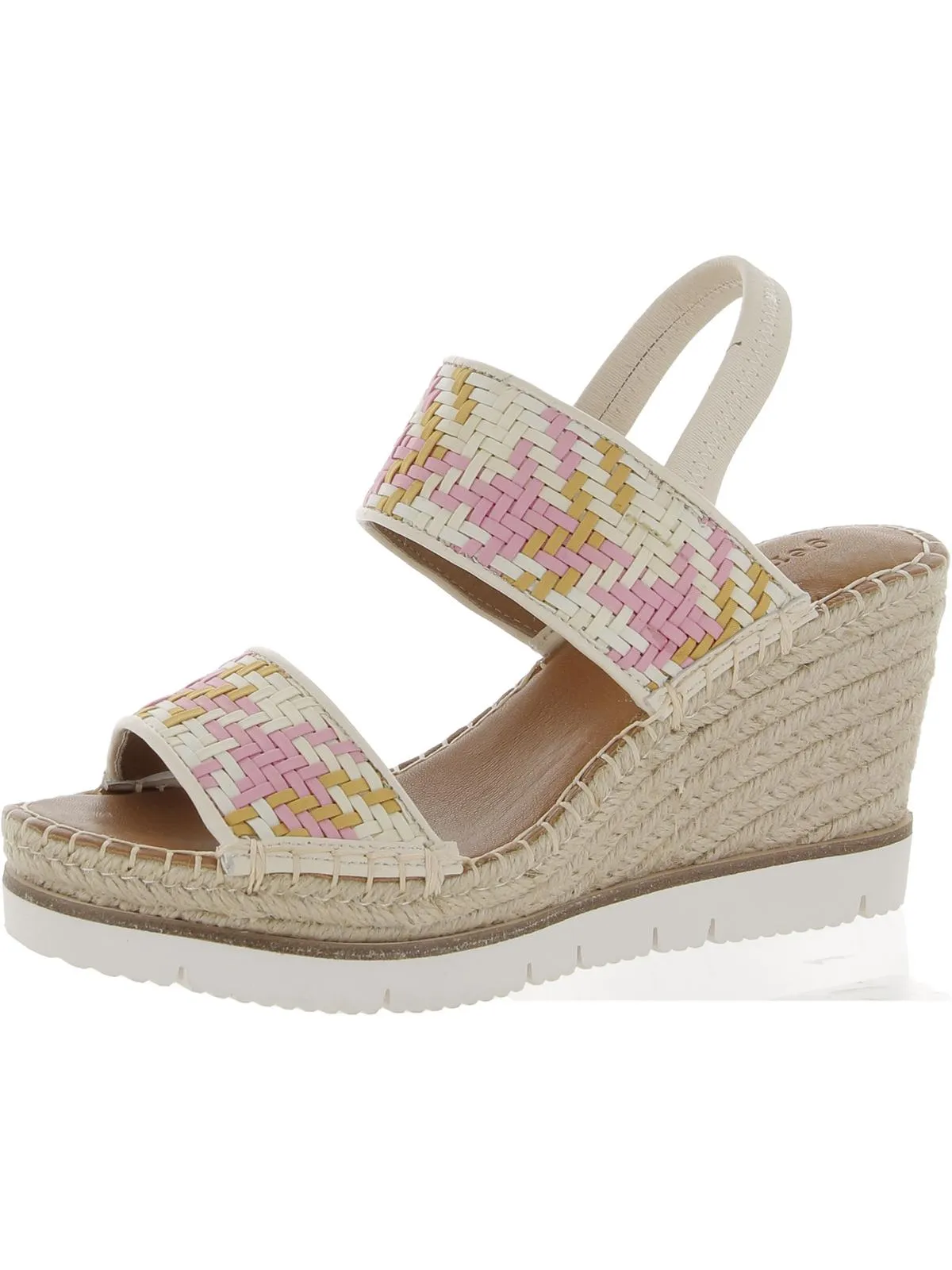 Elyssa Two-Band Womens Padded Insole Platforms Espadrilles